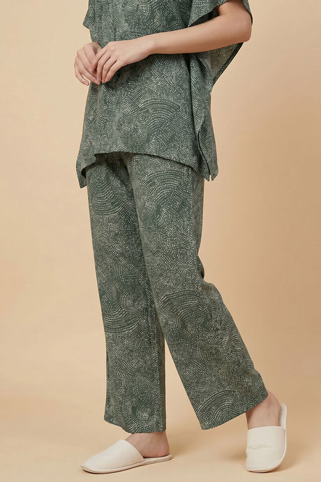 Zivame Woven Kaftan Loungewear Set - Sea Form — image 5